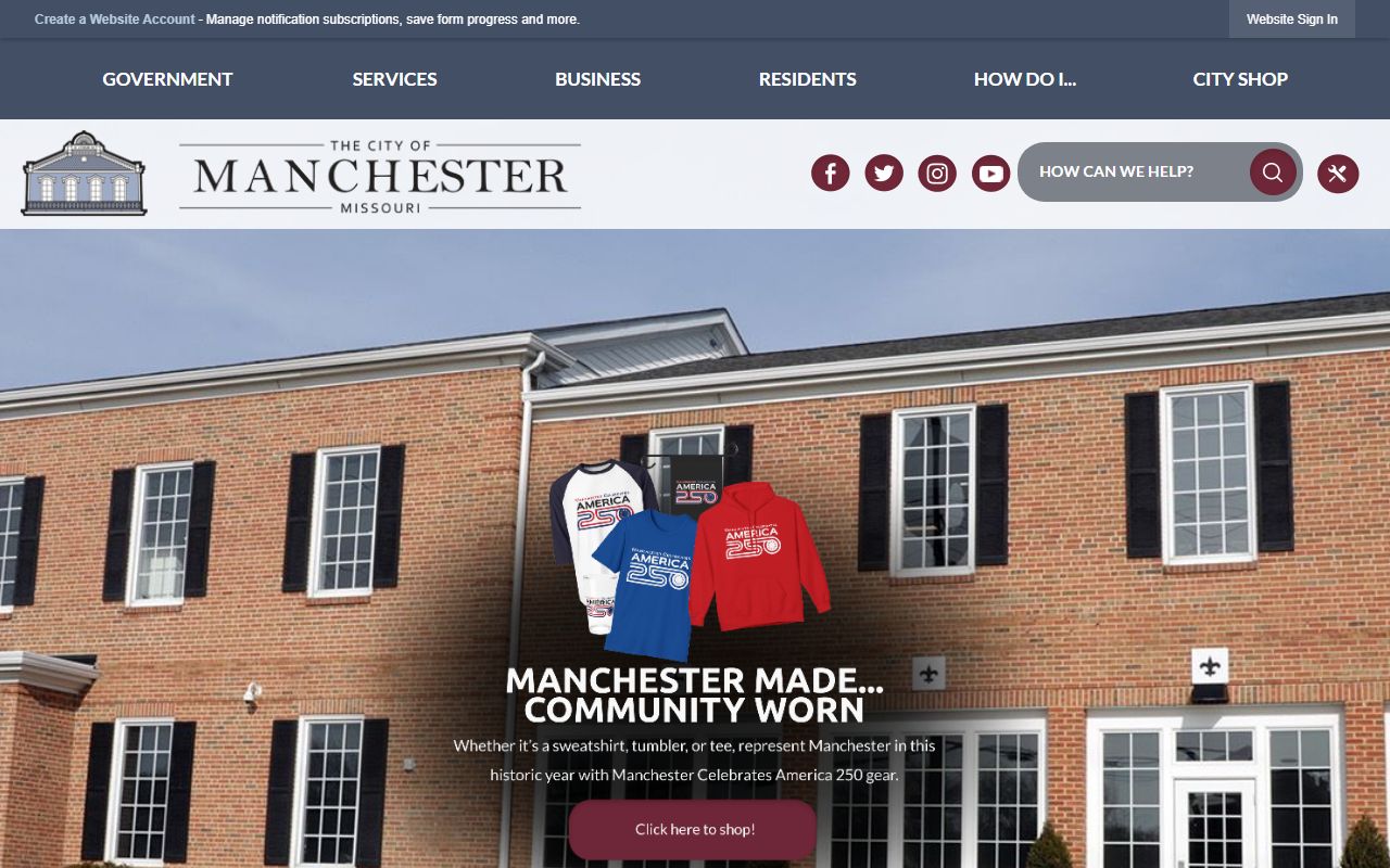 Manchester official website phone directory