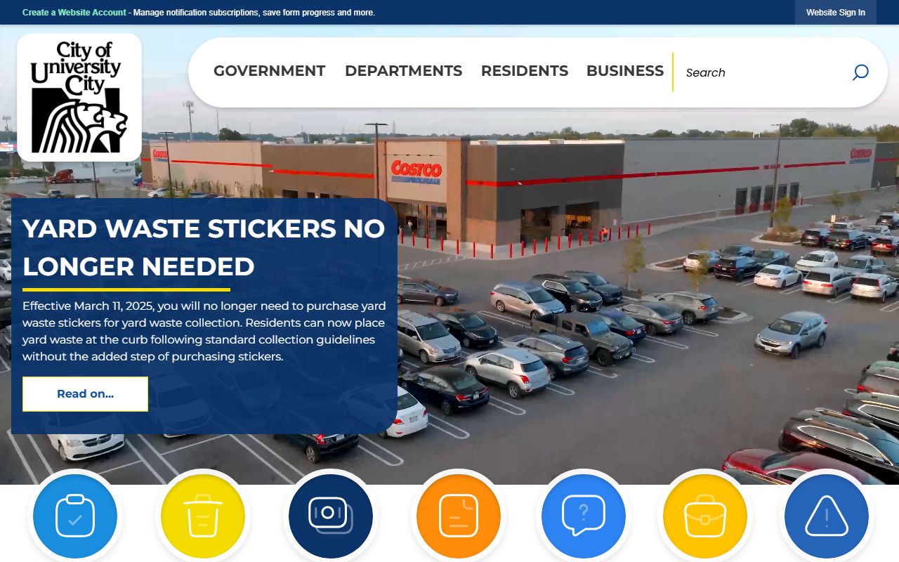 University City official website phone directory and city contacts