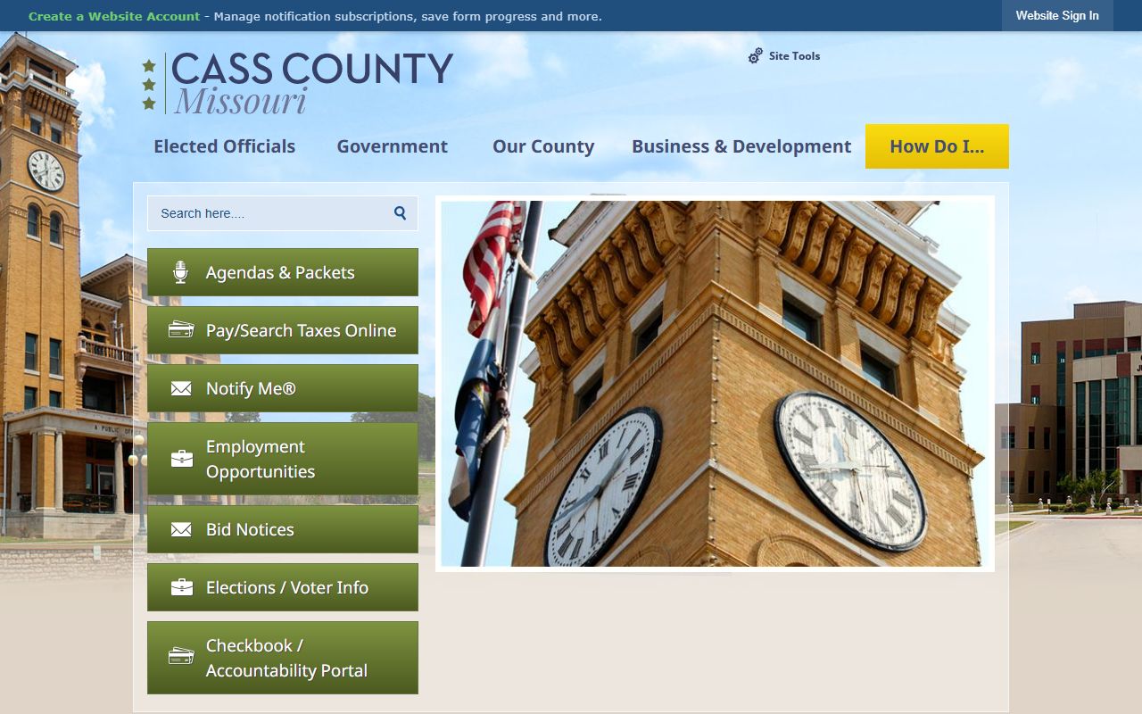 Cass County Missouri phone directory official website