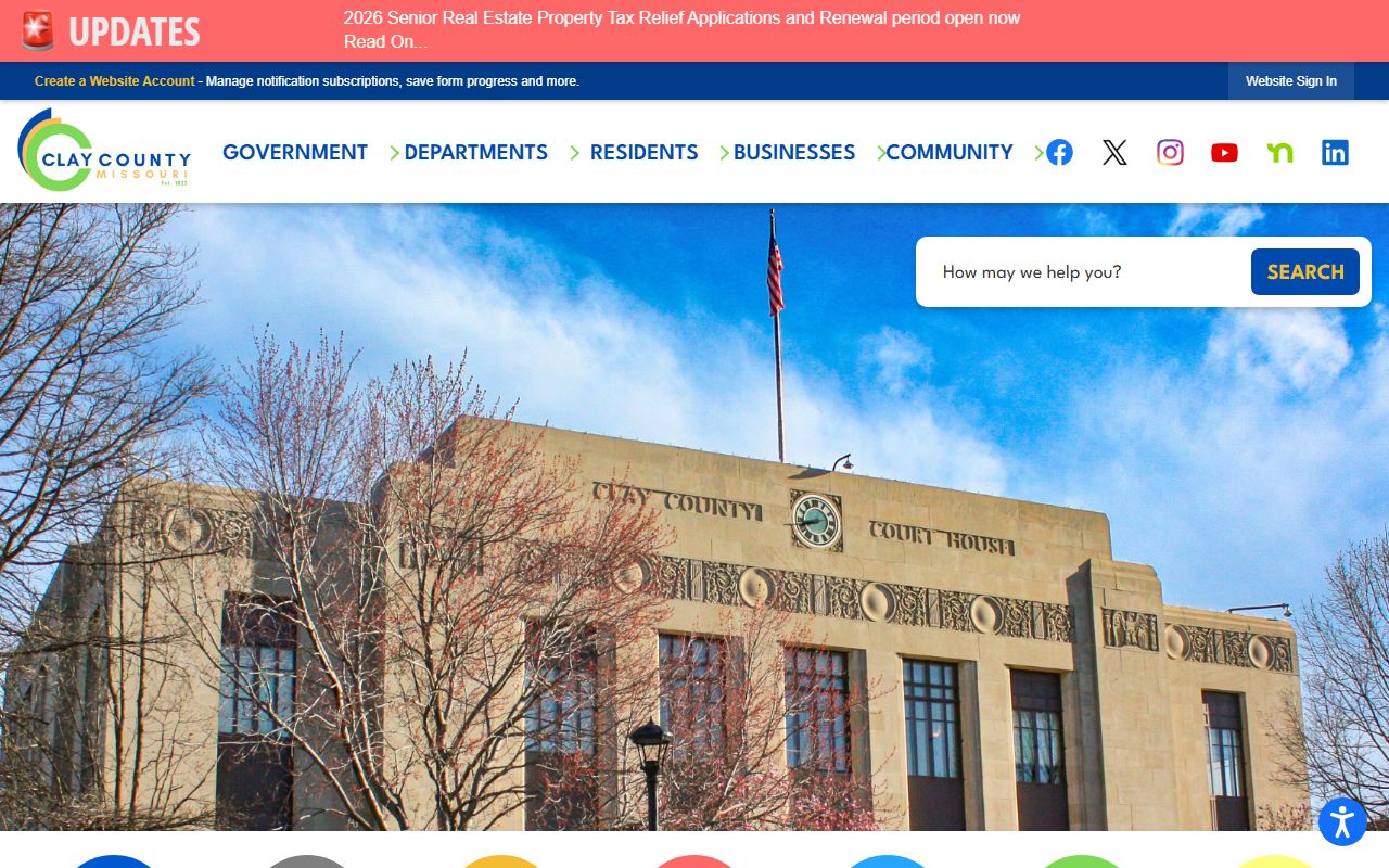 Clay County Missouri phone directory official government website