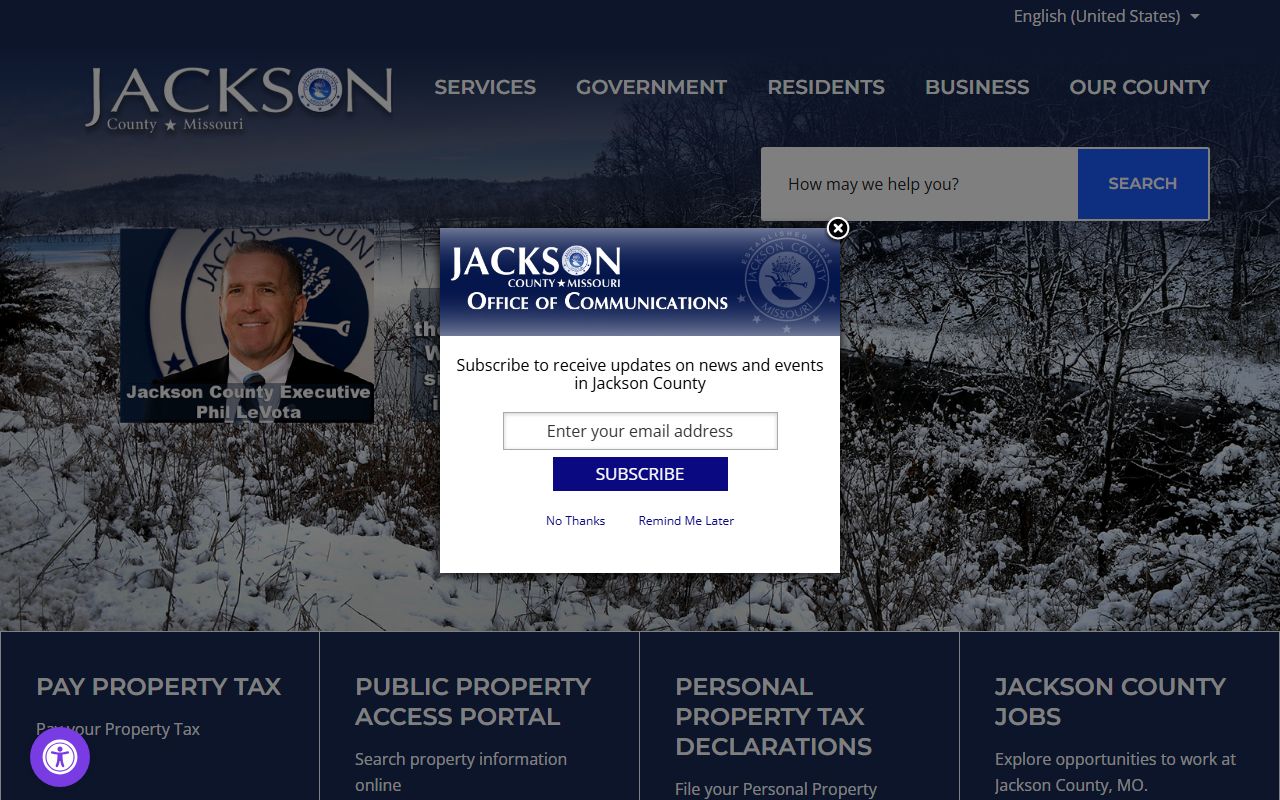 Jackson County Missouri phone directory official government website