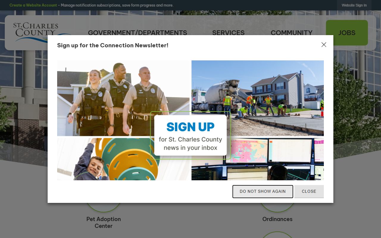 St. Charles County Missouri phone directory government website